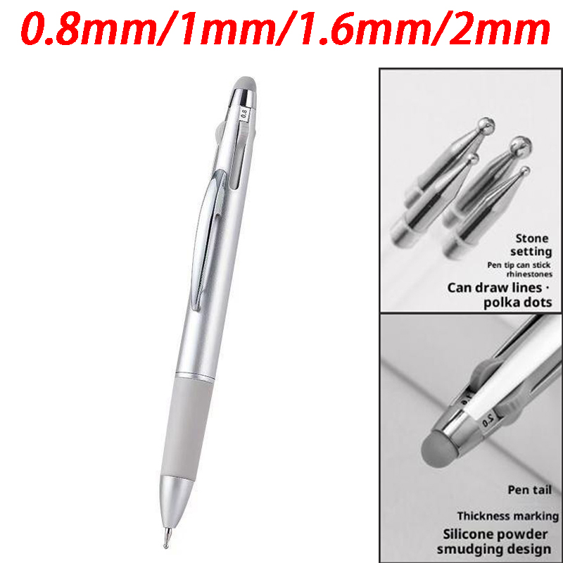Nail Art Dotting Tool - 4in1 0.8/1.0/1.6/2.0mm ネイルドットペン ネイルアートドットツール ボールペンデザイン ネイルアートチップ