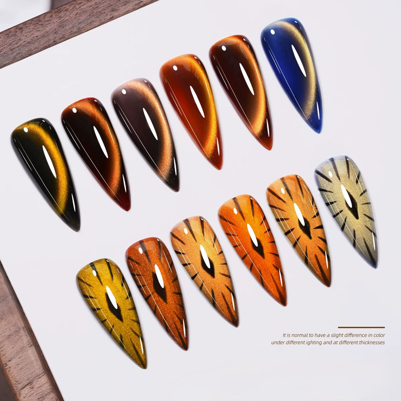 Nail Art Trend 2026 - MN 10ML サンセットパピルキャットアイジェルネイルポリッシュ キャラメルアンバーシェード プロフェッショナルネイルアート 秋冬トレンド