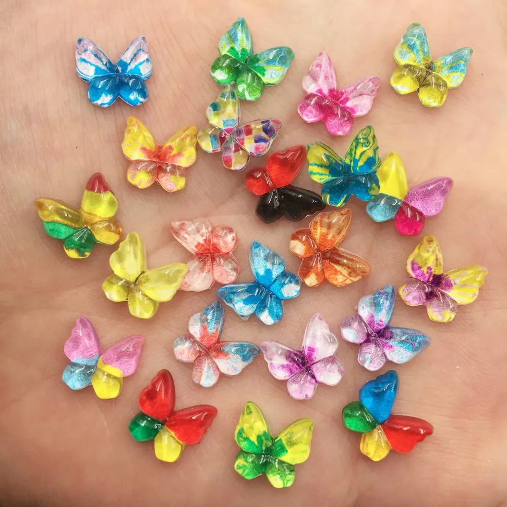 カワイイミニバタフライフラットバックラインストーン、レジング - Nail Art Glossy のレビューと価格