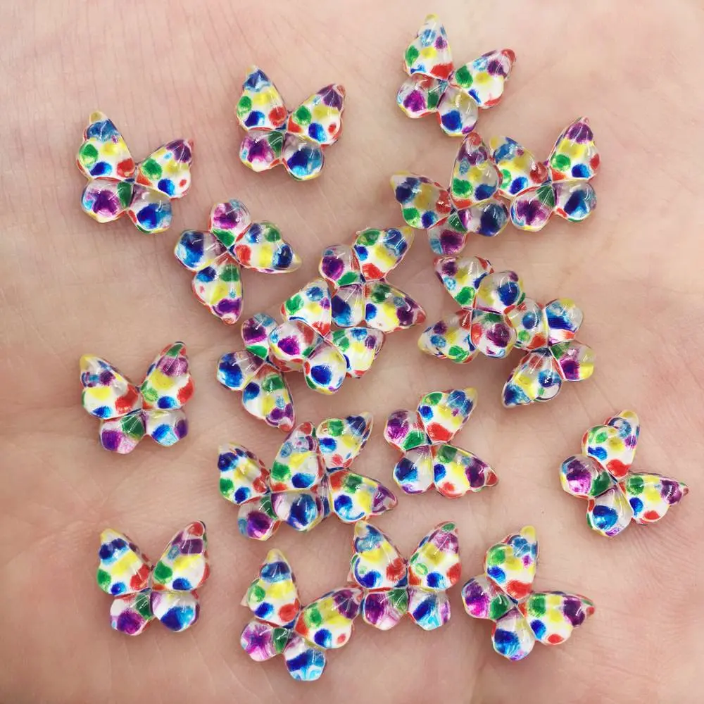 カワイイミニバタフライフラットバックラインストーン、レジング - Nail Art Glossy のレビューと価格