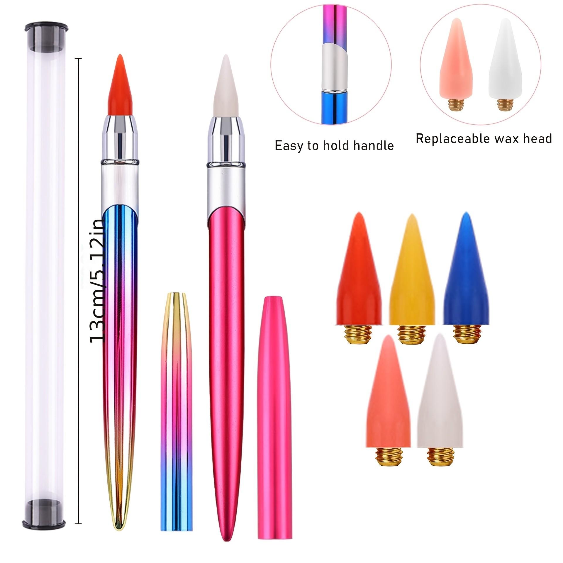 ワックス不要の自己粘着ダイヤモンドペインティングペン、ダイヤ - Nail Art Dotting Tool のレビューと価格