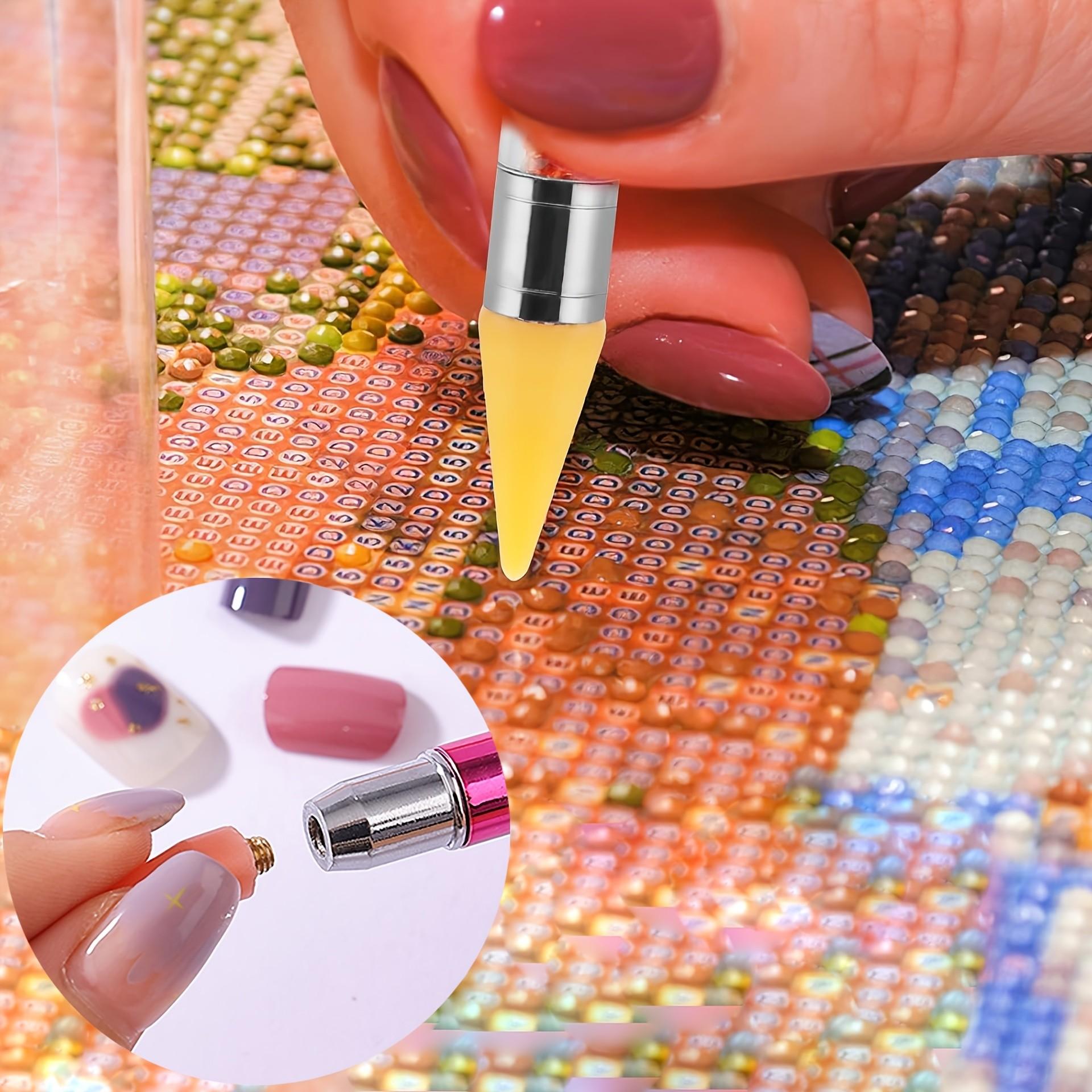 ワックス不要の自己粘着ダイヤモンドペインティングペン、ダイヤ - Nail Art Dotting Tool のレビューと価格