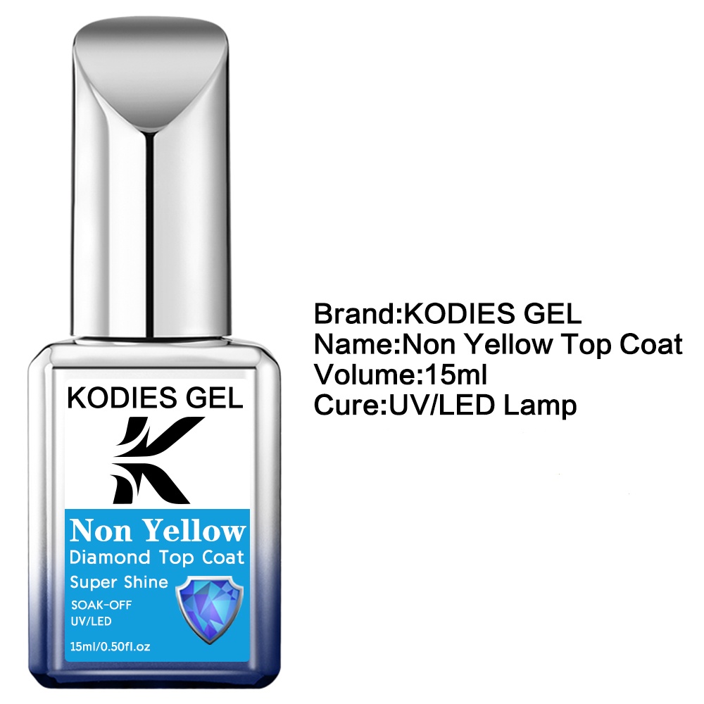 KODIES GEL ノンイエロー トップコート ジェルネイ - Nail Art Glossy のレビューと価格