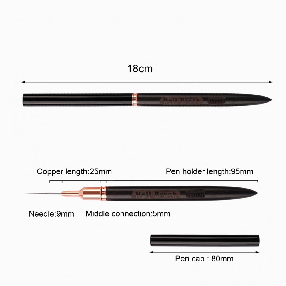 極細ネイルブラシ 6/9/12/15/18mm ネイルアート - Nail Art Dotting Tool のレビューと価格