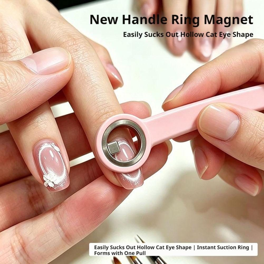 中空キャットアイマグネットリング型ネイルアートアクセサリー均 - Nail Art Glossy のレビューと価格