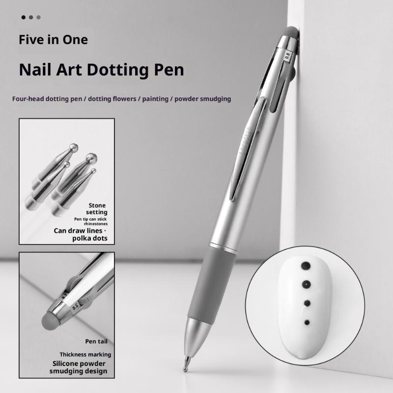 4in1 0.8/1.0/1.6/2.0mm ネイルドットペ - Nail Art Dotting Tool のレビューと価格