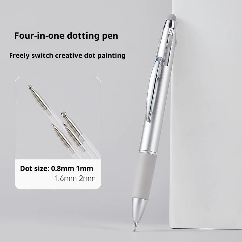 4in1 0.8/1.0/1.6/2.0mm ネイルドットペ - Nail Art Dotting Tool のレビューと価格