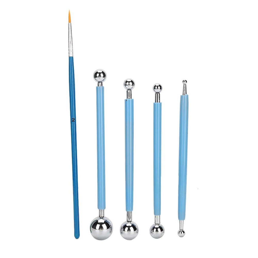 20個入り両面ネイルアートドットツールセット アクリルロッド - Nail Art Dotting Tool のレビューと価格