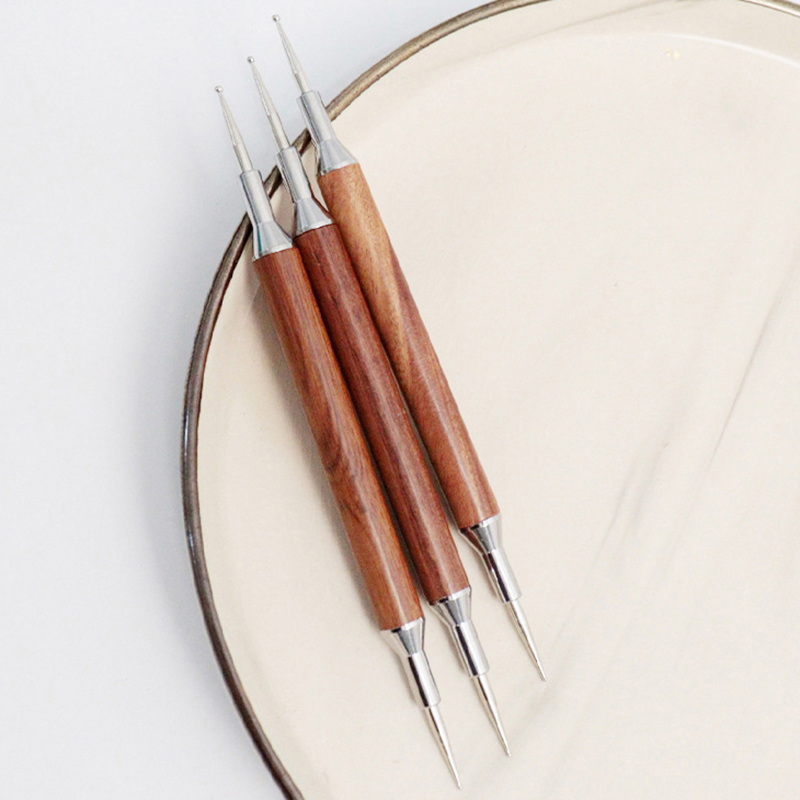 サンダルウッドネイルドットペン両端ネイルアートドッティングツ - Nail Art Dotting Tool のレビューと価格