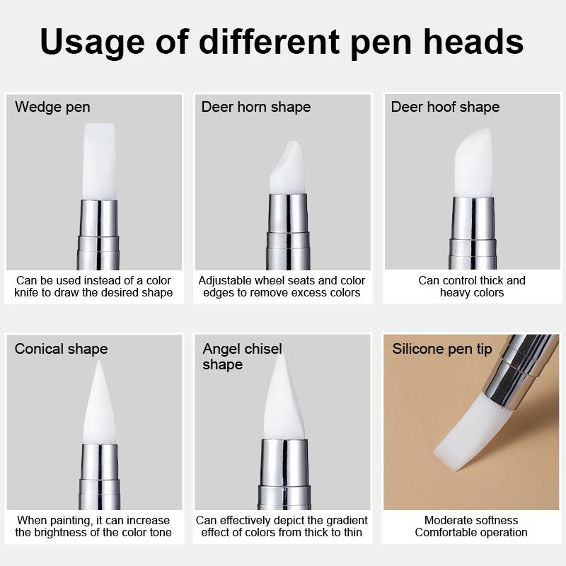 1/10/15 個デュアルエンドシリコーンネイルアートペンラ - Nail Art Dotting Tool のレビューと価格