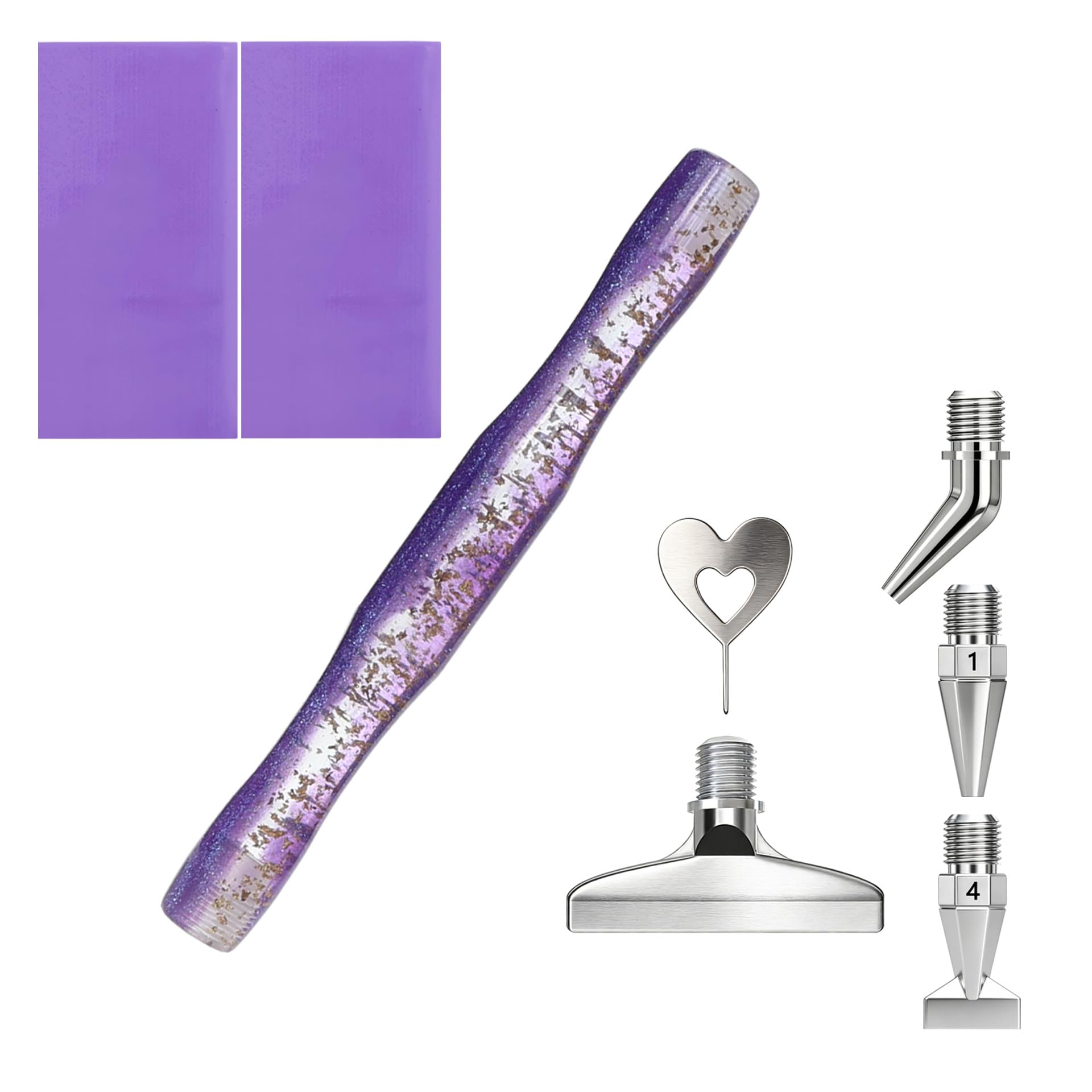 ダイヤモンドペインティングアートペン、曲がったペン先、サイズ - Nail Art Dotting Tool のレビューと価格