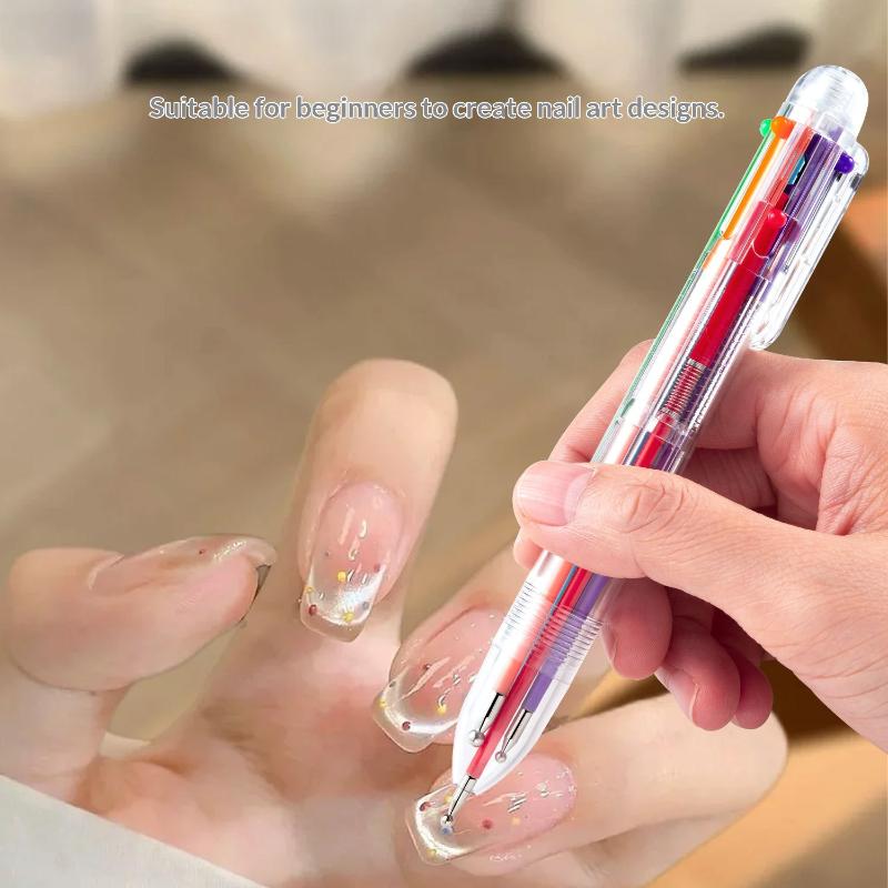 6 in 1ネイルアートドットペン、ペイント、描画、カービン - Nail Art Dotting Tool のレビューと価格
