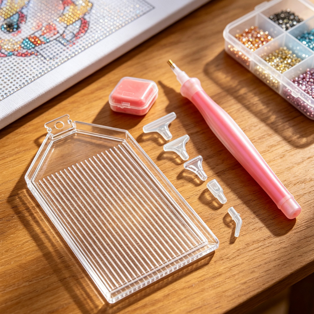 ダイヤモンドペインティングアクセサリーペントレイセット、ネイ - Nail Art Dotting Tool のレビューと価格