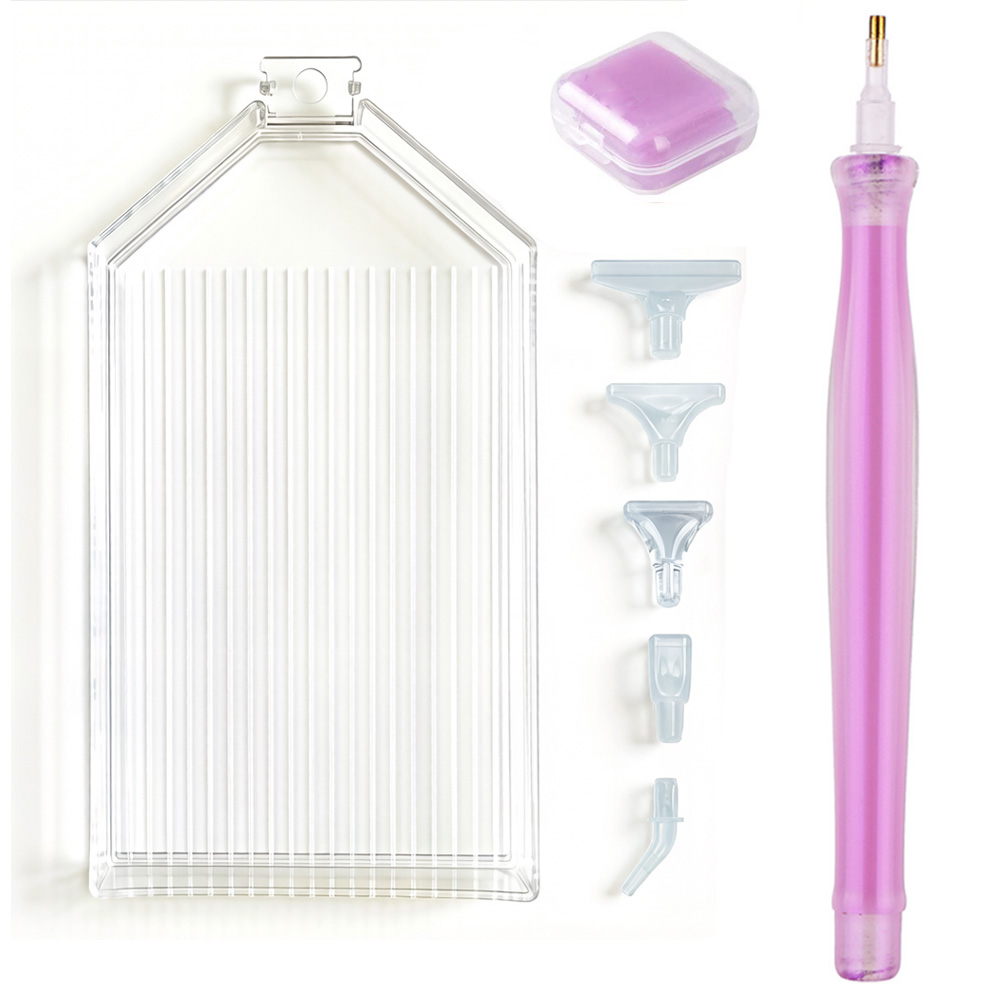 ダイヤモンドペインティングアクセサリーペントレイセット、ネイ - Nail Art Dotting Tool のレビューと価格
