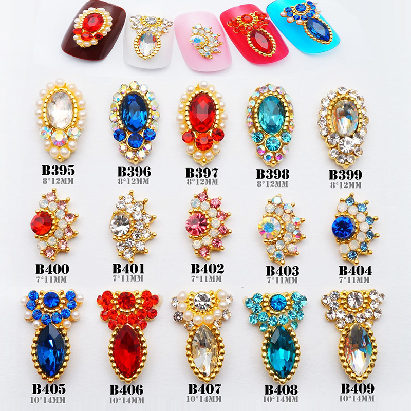 新10ピース/ロット3Dフラッシュダイヤモンドネイルアートデ - Nail Art Lotso のレビューと価格
