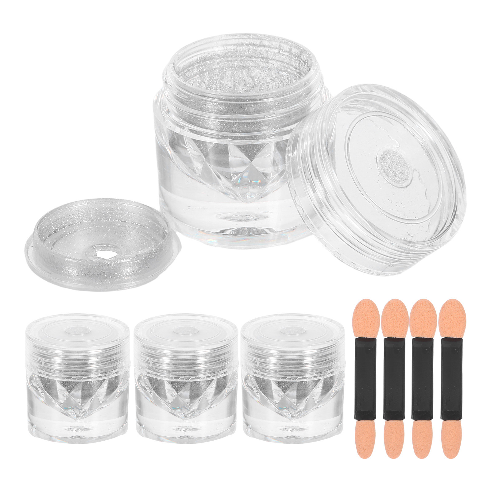 4セット キャットアイネイルポリッシュ 光沢顔料パウダー 簡 - Nail Art Glossy のレビューと価格