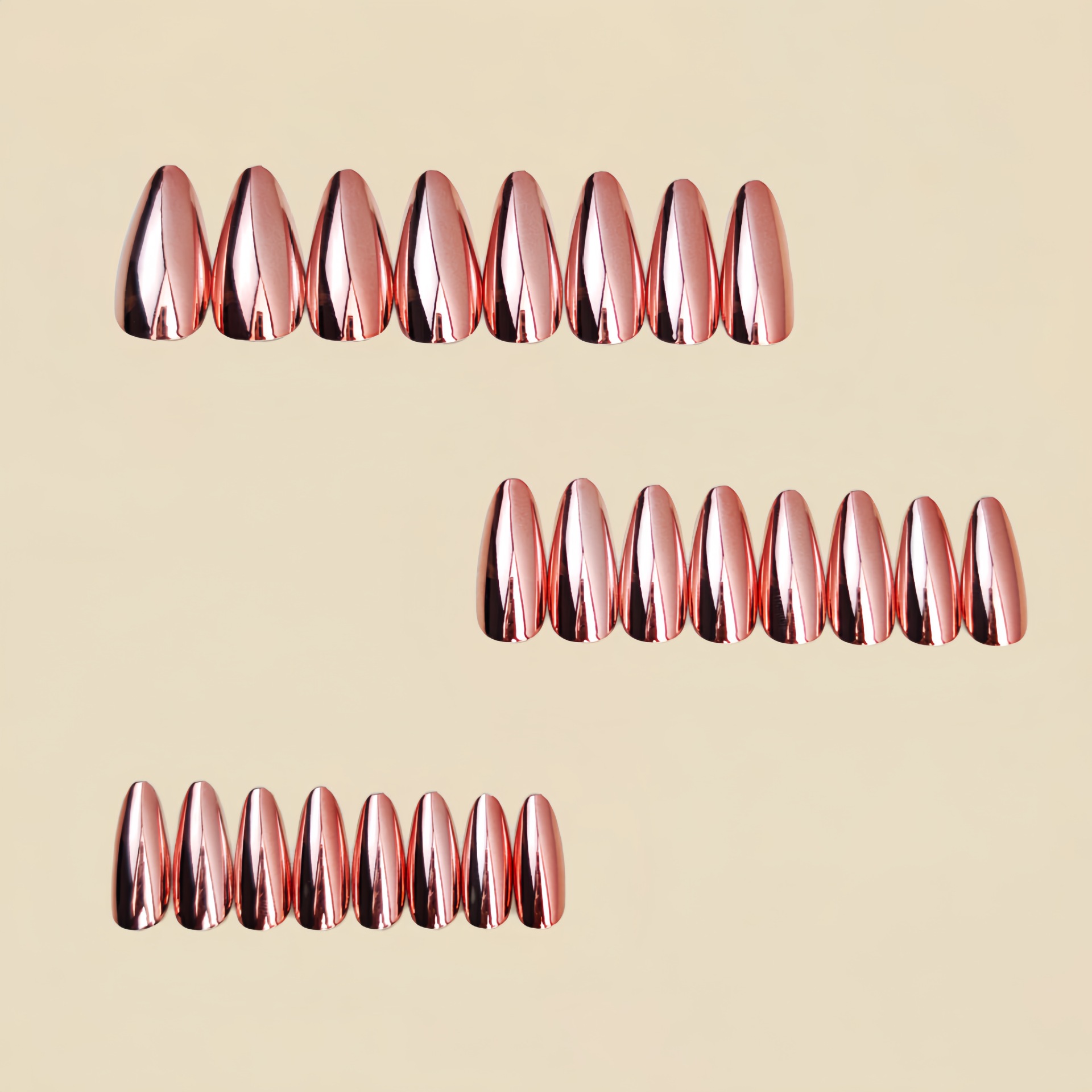 女性・女の子向けミディアムサイズのフェイクネイル、ホログラフ - Nail Art Glossy のレビューと価格