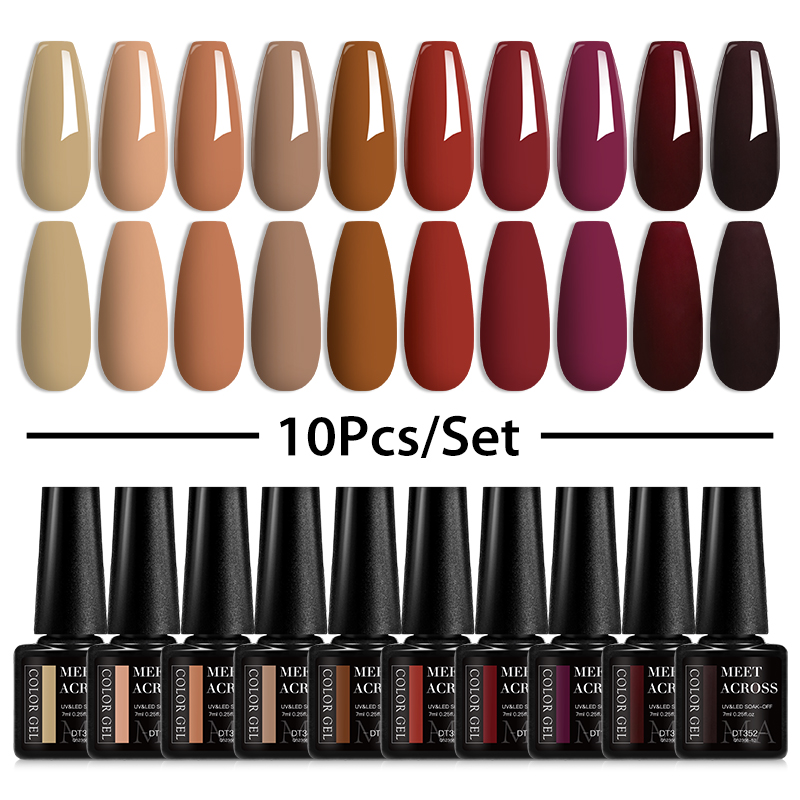 セミパーマネントUVジェルネイルポリッシュセット,ソークオフ - Nail Art Glossy のレビューと価格