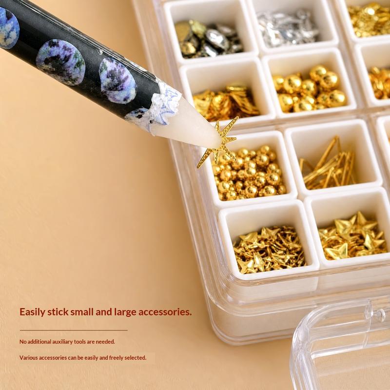 ネイルアートドットペンシル 1個入り ワックスラインストーン - Nail Art Dotting Tool のレビューと価格